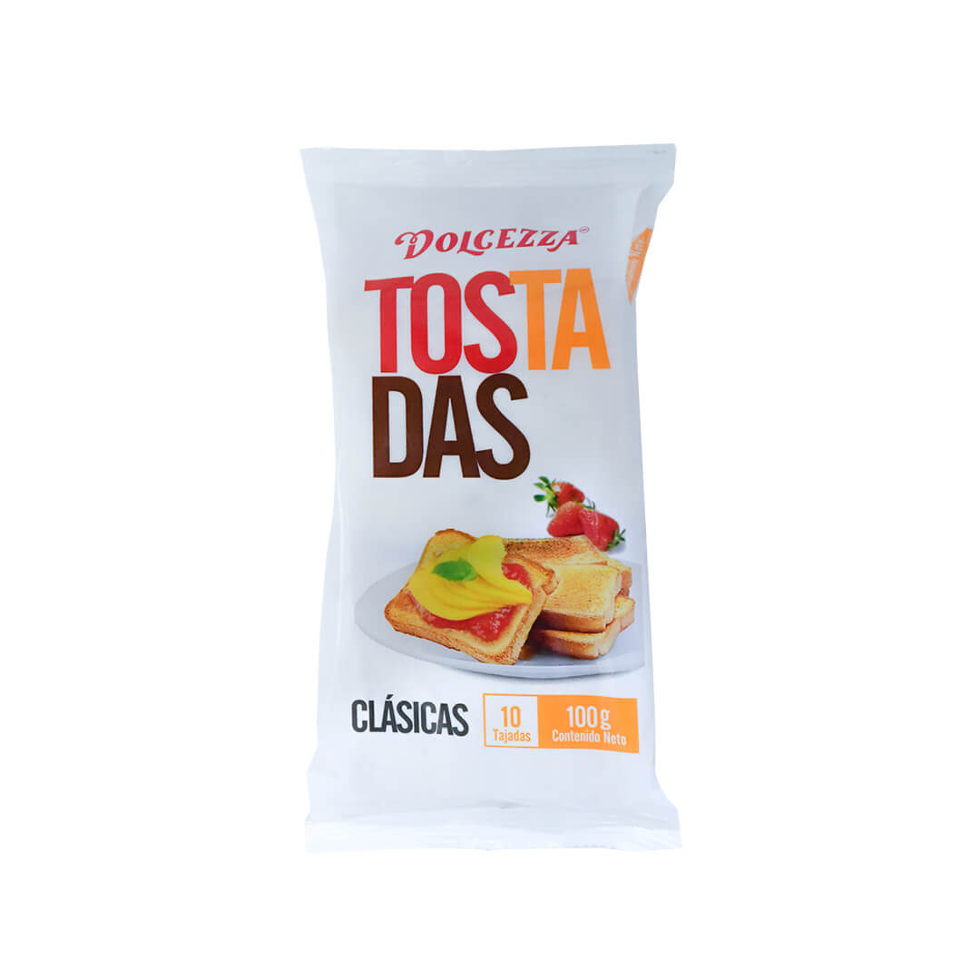 Tostadas clasicas x 100 g de 10 unidades Dolcezza