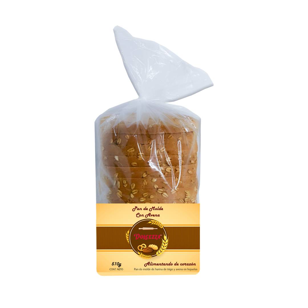 Pan de molde con avena x 510g Dolcezza