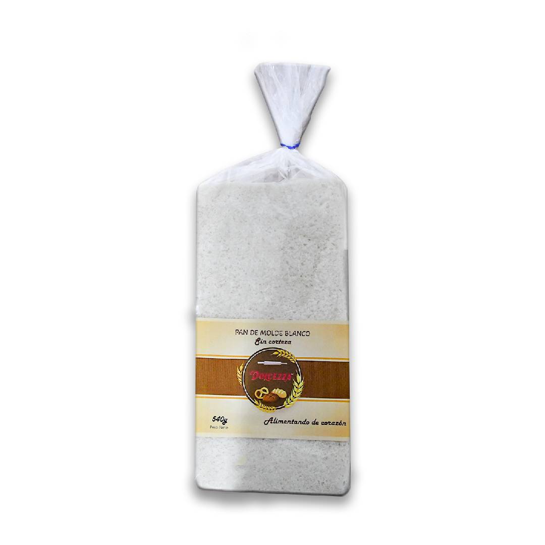 Pan de molde blanco sin corteza x540g